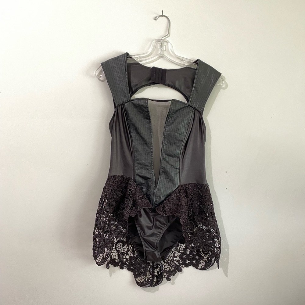 Small Spirit Halloween Body Suit with Lace Cover